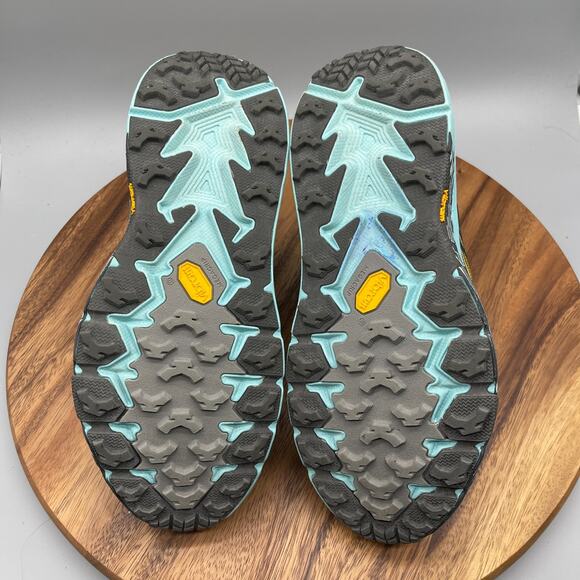 Hoka One One Speedgoat Mid 2 GTX Shoes Womens 10 Blue Trail Running Hiking Boots - Picture 7 of 8